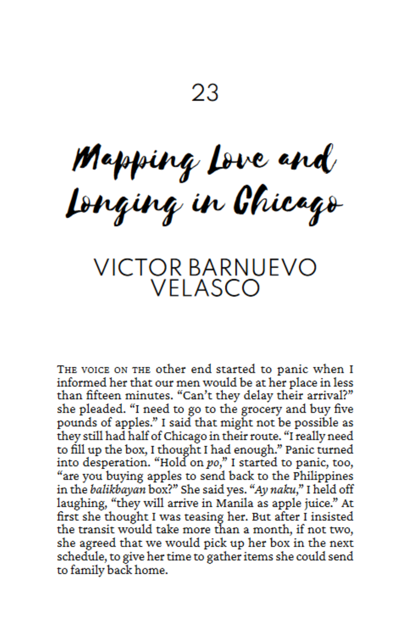 Mapping Love and Longing in Chicago by Victor Barnuevo Velasco
