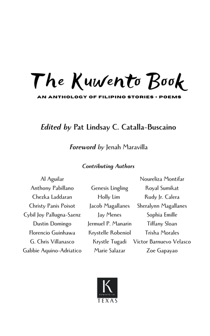 [PAPERBACK] The Kuwento Book: An Anthology of Filipino Stories + Poems